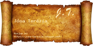 Jósa Terézia névjegykártya