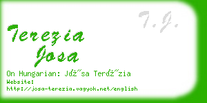 terezia josa business card